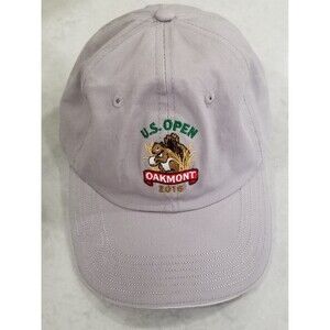 US Open 2016 Oakmont Golf Hat Beige Adjustable Strapback One Size Cotton